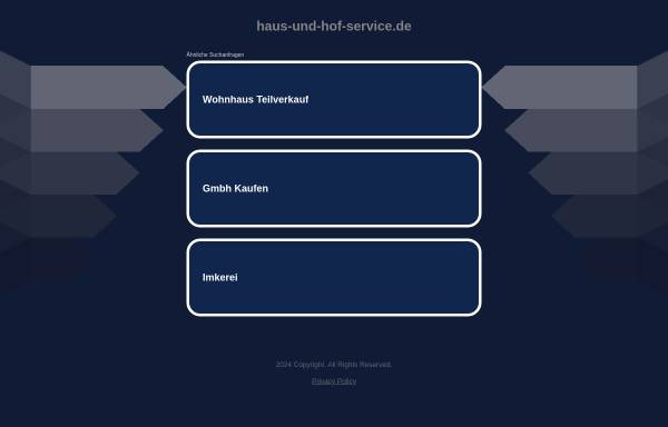 Vorschau von www.haus-und-hof-service.de, Haus & Hof-Service Wenzel