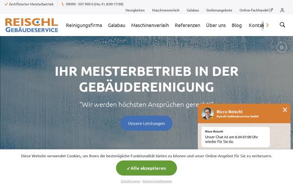 Vorschau von www.putzmunter-reischl.de, Putzmunter Gebäude- und Reinigungsservice