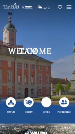 Vorschau der mobilen Webseite templin.de, Stadt Templin