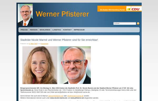 Pfisterer, Werner (MdL)