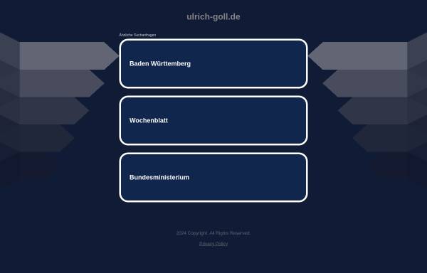 Vorschau von www.ulrich-goll.de, Goll, Prof. Dr. Ulrich (MdL)