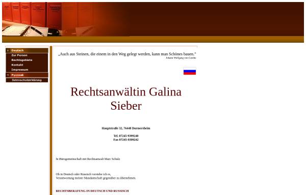 Vorschau von www.ra-g-sieber.de, Galina Sieber