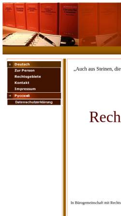 Vorschau der mobilen Webseite www.ra-g-sieber.de, Galina Sieber