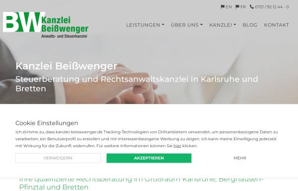 Vorschau von www.kanzlei-beisswenger.de, Kanzlei Beißwenger