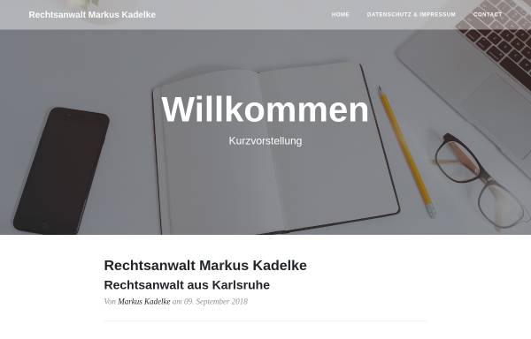 Vorschau von ra-kadelke.de, Rechtsanwalt Markus Kadelke: Onlinerecht