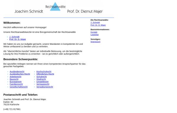 Vorschau von www.kanzlei-karlstr62.de, Schmidt - Welte - Prof. Dr. Majer