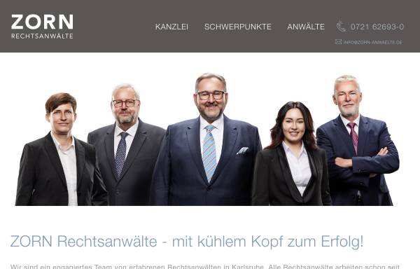Vorschau von www.zorn-anwaelte.de, Zorn Rechtsanwälte