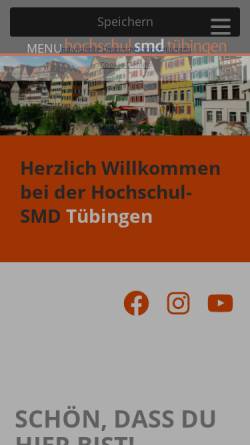 Vorschau der mobilen Webseite www.smd-tuebingen.de, SMD Tübingen