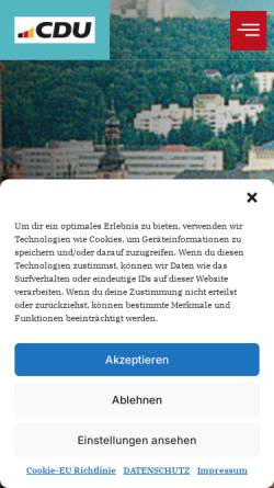 Vorschau der mobilen Webseite www.fraktion-sb.de, CDU Stadtratsfraktion