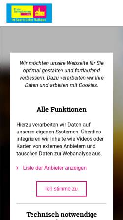 Vorschau der mobilen Webseite www.fdp-sb-fraktion.de, FDP-Fraktion Saarbrücken