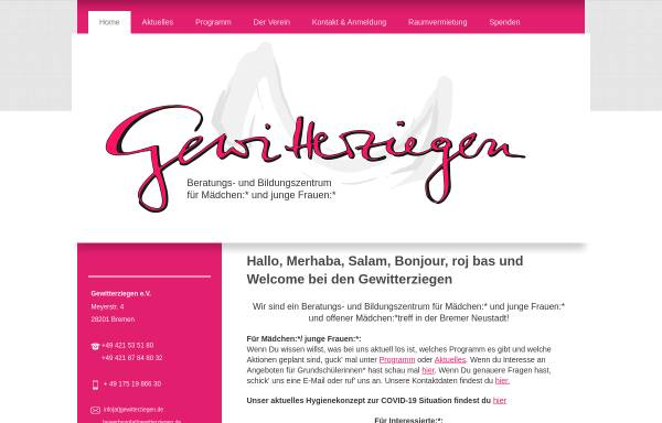 Vorschau von www.gewitterziegen-bremen.de, Gewitterziegen