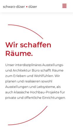 Vorschau der mobilen Webseite schwarz-dueser.de, schwarz-düser • düser