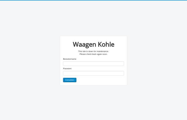 Vorschau von www.waagen-kohle.de, Firma Kohle, Waagen und Kassensysteme