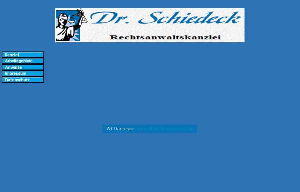 Vorschau von www.rae-schiedeck.de, Dr. Schiedeck und Kollegen