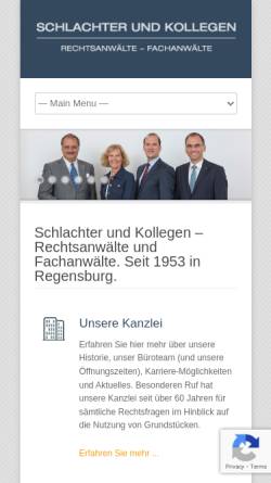 Vorschau der mobilen Webseite www.schlachter-kollegen.de, Schlachter & Kollegen