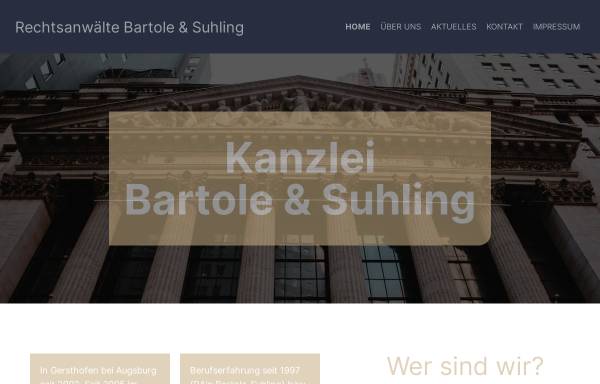 Vorschau von www.bartole-suhling.de, Bartole & Suhling