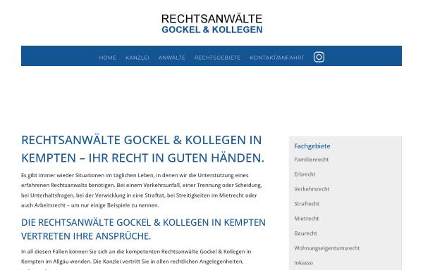 Vorschau von www.rae-gockel-gregor-jansen.de, Gockel - Gregor - Jansen