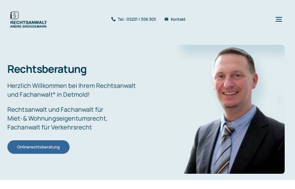 Vorschau von www.rechtsanwalt-brueggemann.de, Rechtsanwalt Andre Brüggemann
