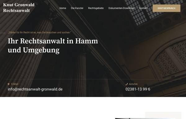 Vorschau von www.rechtsanwalt-gronwald.de, Rechtsanwalt Knut Gronwald