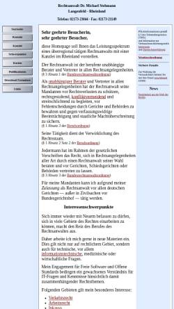 Vorschau der mobilen Webseite www.rechtsanwalt-stehmann.de, Anwaltskanzlei Dr. Michael Stehmann