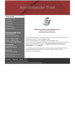 Vorschau der mobilen Webseite www.rechtsanwalt-traut-leverkusen.de, Anwaltskanzlei Traut