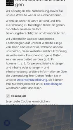 Vorschau der mobilen Webseite www.ra-hartung.de, Gerats, Hartung & Partner, Rechtsanwälte
