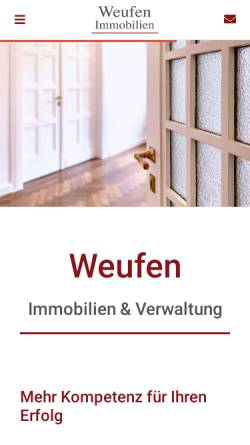 Vorschau der mobilen Webseite www.weufen.de, Weufen und Roeben; Rechtsanwälte