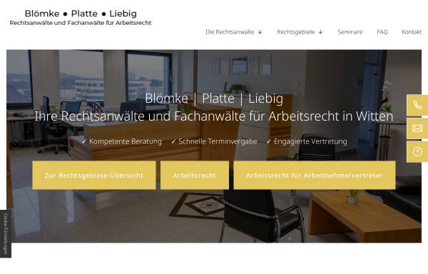 Vorschau von www.bloemkeundkollegen.de, Rechtsanwälte Blömke & Kollegen