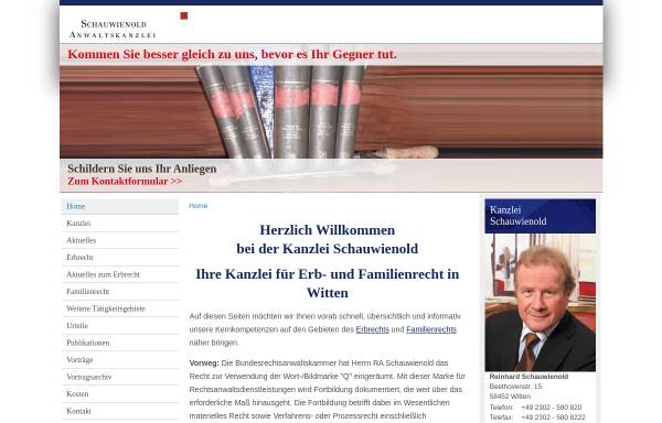 Vorschau von www.schauwienold.de, Kanzlei Schauwienold