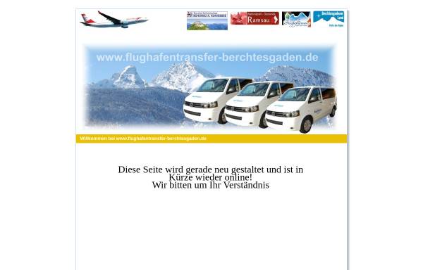 Vorschau von www.flughafentransfer-berchtesgaden.de, Flughafentransfer Berchtesgaden
