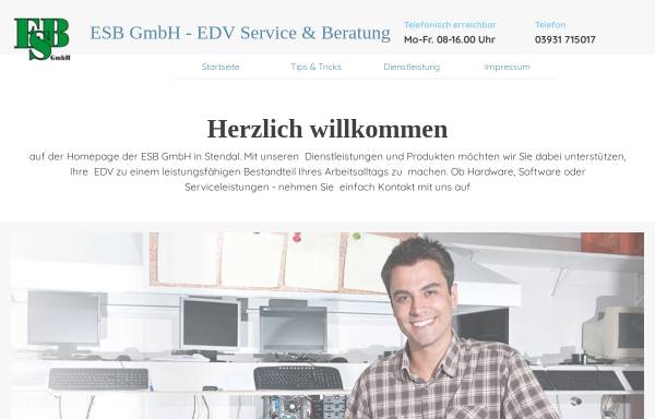 Vorschau von www.esb-stendal.de, ESB GmbH EDV Service & Beratung