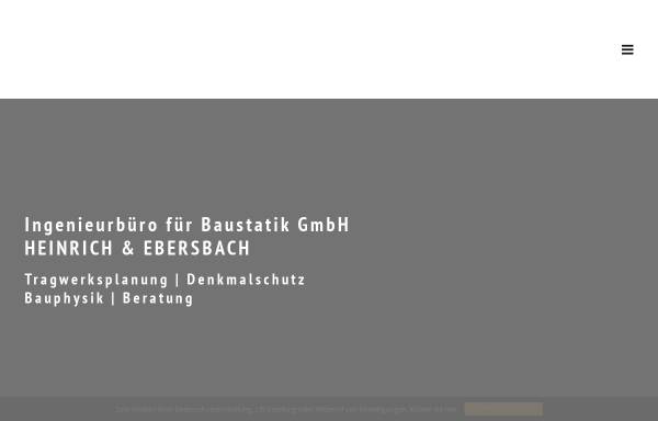 Vorschau von www.heinrich-und-ebersbach.de, Heinrich & Ebersbach Ingenieurbuero für Baustatik GmbH