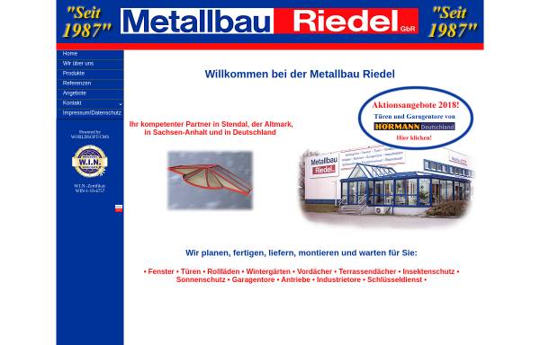 Vorschau von www.metallbau-riedel.eu, Metallbau Riedel GbR