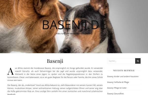 Vorschau von www.basenji.de, Der Freundeskreis Basenji