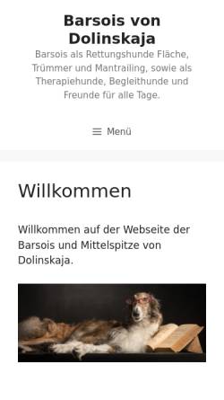 Vorschau der mobilen Webseite www.barsois.ch, Von Dolinskaja