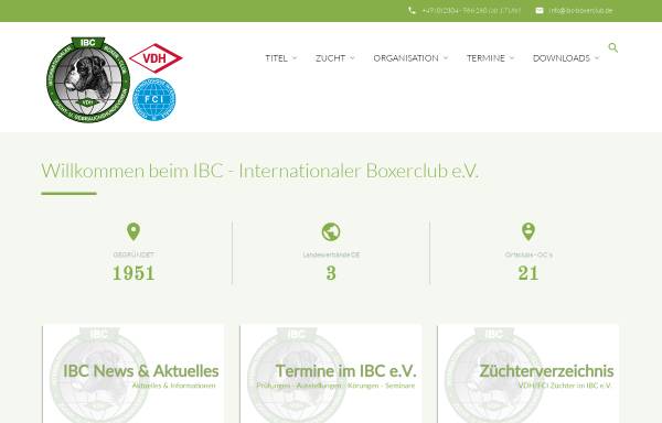 Vorschau von ibc-boxerclub.de, IBC - Internationaler Boxer-Club e.V.
