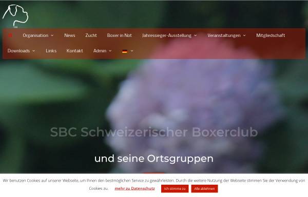 Vorschau von www.boxerhunde.ch, Schweizerischer Boxer Club