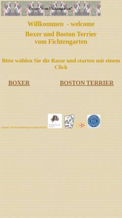 Vorschau der mobilen Webseite www.fichtengarten-boxer.de, Vom Fichtengarten