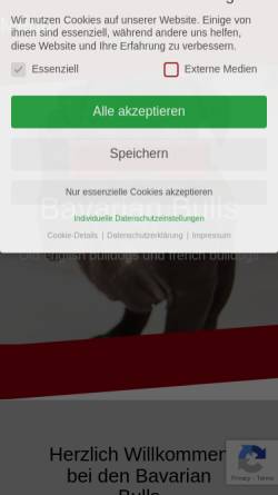 Vorschau der mobilen Webseite bavarian-bulls.de, Bavarian Bulls