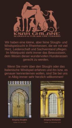 Vorschau der mobilen Webseite www.sloughi-home.de, Ksar Ghilane