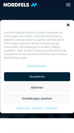 Vorschau der mobilen Webseite www.nordfels.com, Hammerschmid Maschinenbau GmbH