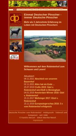 Vorschau der mobilen Webseite www.robinienhof.de, Vom Robinienhof
