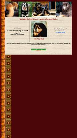 Vorschau der mobilen Webseite www.do-khyi-marcopolos.de, Marco Polos King of Tibet