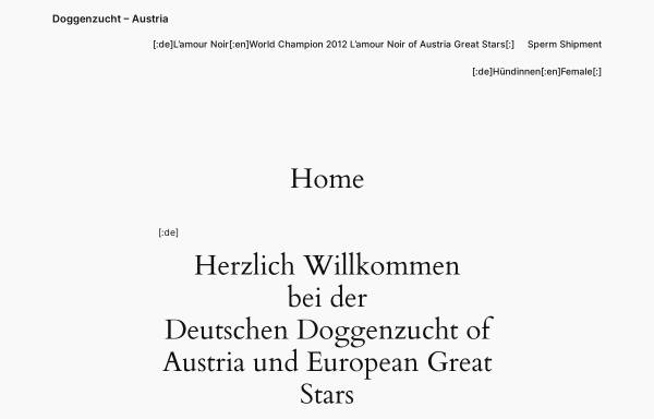 Vorschau von www.deutsche-doggen.co.at, Of Austria Great Stars