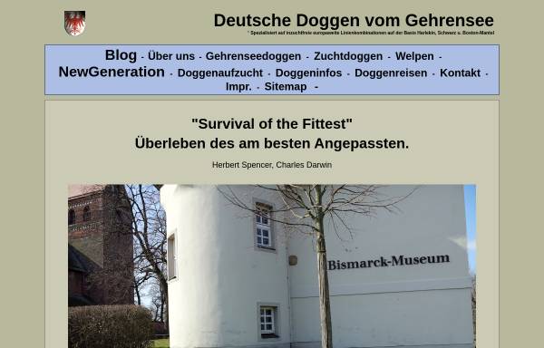 Vorschau von www.doggen-vom-gehrensee.com, Vom Gehrensee