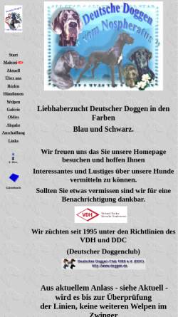 Vorschau der mobilen Webseite www.deutschedogge-nospheratus.de, Vom Nospheratus