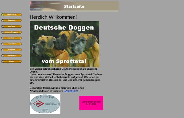 Vorschau von www.sprottetaldoggen.de, Vom Sprottetal