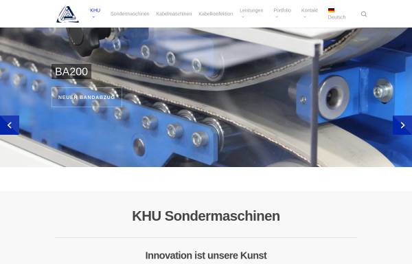 Vorschau von www.khu.at, Peter Khu Sondermaschinen GmbH