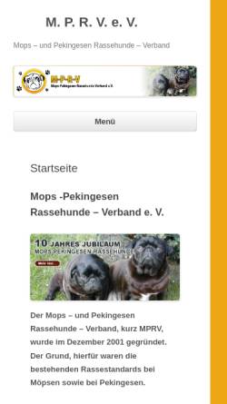 Vorschau der mobilen Webseite www.mprv.de, MPRV e.V.