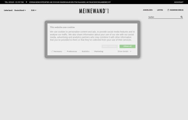 Vorschau von www.meinewand.de, Meinewand, Sebastian Stahl
